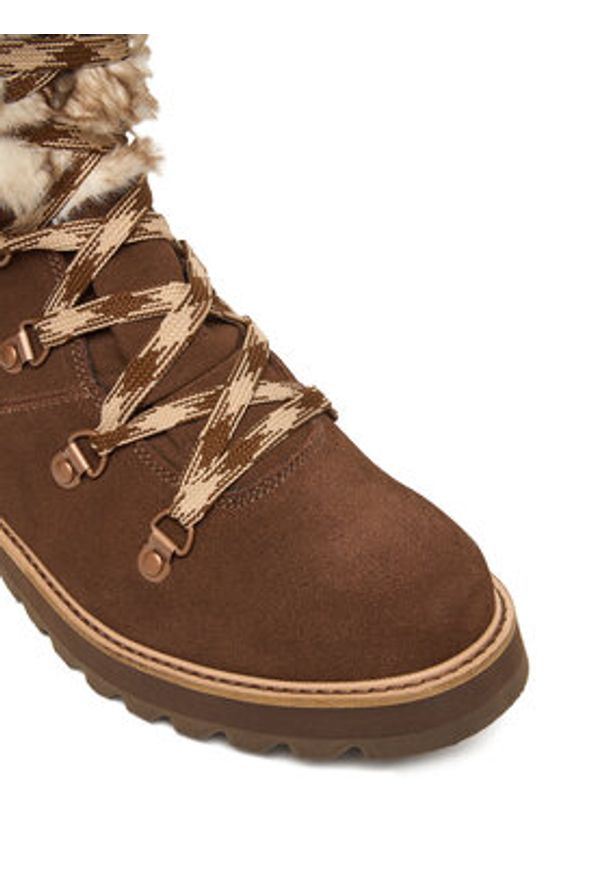 Roxy Śniegowce ARJB700752 Brązowy. Kolor: brązowy. Materiał: skóra, zamsz