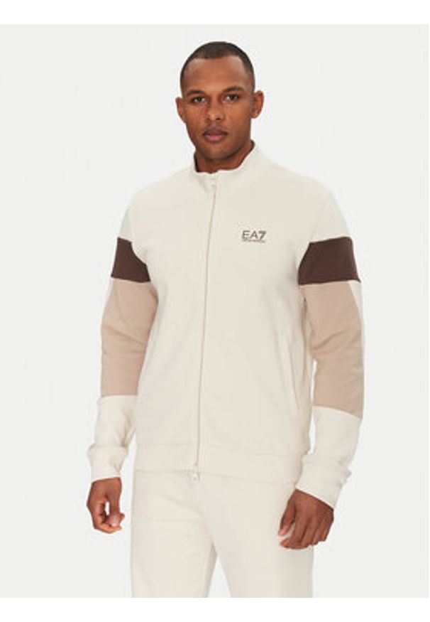 EA7 Emporio Armani Dres 7M000282 AF12660 U1112 Biały Regular Fit. Kolor: biały. Materiał: bawełna, syntetyk