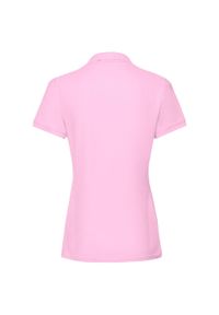 FRUIT OF THE LOOM - Damska Koszulka Polo Premium. Typ kołnierza: polo. Kolor: różowy