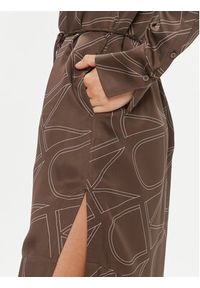 Calvin Klein Sukienka koszulowa K20K206243 Brązowy Regular Fit. Kolor: brązowy. Materiał: wiskoza. Typ sukienki: koszulowe #4