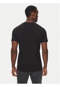 Karl Lagerfeld - KARL LAGERFELD T-Shirt 755066 552241 Czarny Regular Fit. Typ kołnierza: dekolt w karo. Kolor: czarny. Materiał: bawełna #4