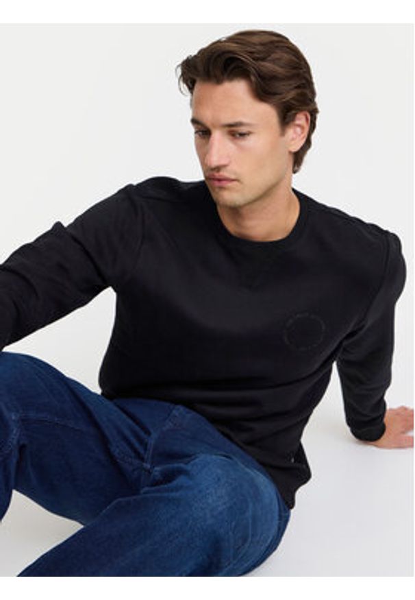 Blend Bluza 20717958 Czarny Regular Fit. Kolor: czarny. Materiał: bawełna