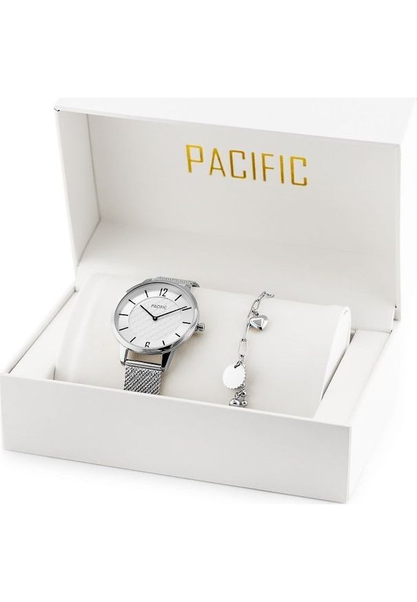 Zegarek Pacific ZEGAREK DAMSKI PACIFIC X6190-02 - komplet prezentowy (zy724a)