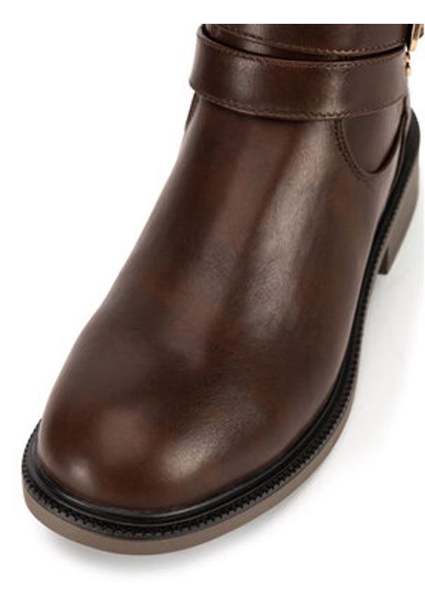 Clara Barson Oficerki WYL3560-3 Brązowy. Kolor: brązowy. Materiał: skóra