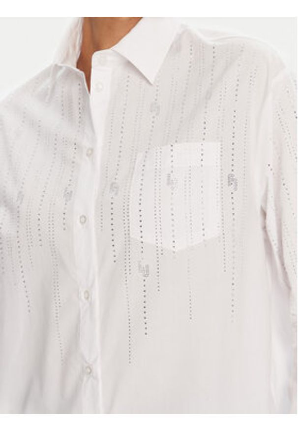 Liu Jo Koszula UF5240 T039A Biały Regular Fit. Kolor: biały. Materiał: bawełna