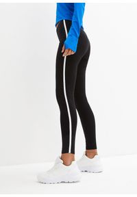 bonprix - Legginsy sportowe, dł. przed kostkę. Kolor: czarny. Materiał: materiał. Styl: sportowy #1