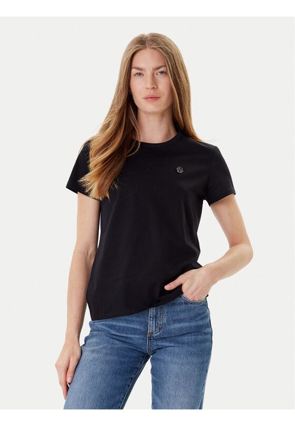 BOSS T-Shirt Eventsa8 50545671 Czarny Slim Fit. Kolor: czarny. Materiał: bawełna