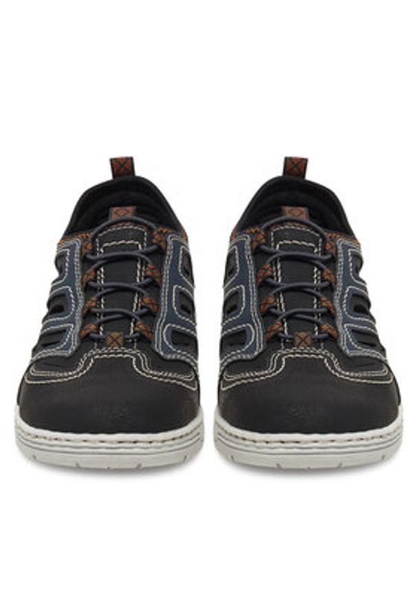 Rieker Półbuty 08665-14 Granatowy. Kolor: niebieski. Materiał: syntetyk, materiał