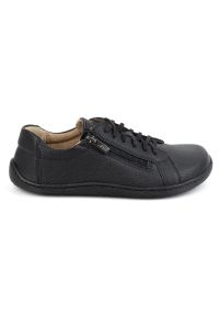 Olivier Damskie minimalistyczne buty skórzane barefoot model 1243 czarne. Okazja: na co dzień. Zapięcie: zamek. Kolor: czarny. Materiał: skóra. Styl: elegancki, casual #3