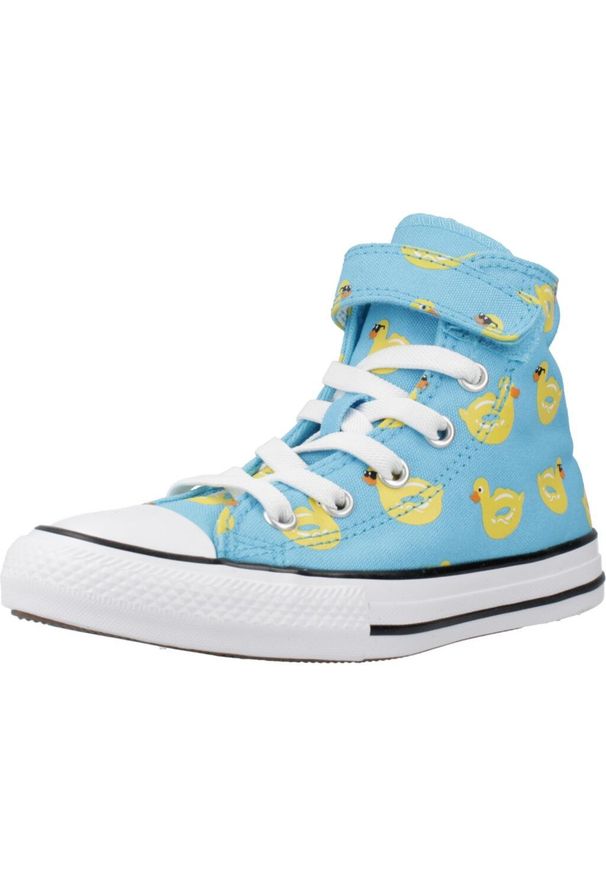 Converse - Buty CONVERSE CHUCK TAYLOR ALL STAR 1V HI Niebieski. Okazja: na co dzień. Kolor: niebieski. Materiał: tkanina. Model: Converse All Star