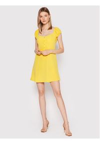 Calvin Klein Jeans Sukienka codzienna J20J218848 Żółty Regular Fit. Okazja: na co dzień. Kolor: żółty. Materiał: syntetyk. Typ sukienki: proste. Styl: casual #8