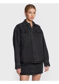 Samsoe & Samsoe - Samsøe Samsøe Kurtka jeansowa Ellen F22400111 Czarny Regular Fit. Kolor: czarny. Materiał: bawełna