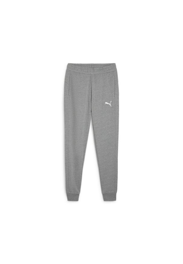 Spodnie dresowe Puma. Kolor: szary. Materiał: bawełna, syntetyk, materiał. Sport: piłka nożna, bieganie