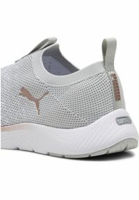 Puma - Damskie dzianinowe buty do biegania SOFTRIDE Remi PUMA. Kolor: wielokolorowy, żółty, szary, biały, fioletowy. Materiał: dzianina