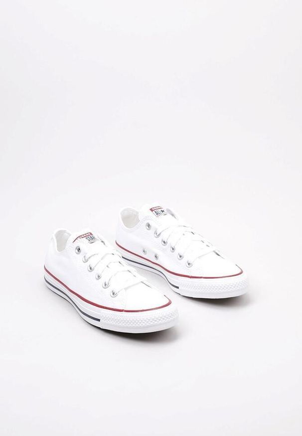 Buty do chodzenia Trampki Unisex Converse Chuck Taylor All Star Ox. Zapięcie: sznurówki. Kolor: biały. Materiał: syntetyk, tkanina, materiał. Szerokość cholewki: normalna. Model: Converse All Star. Sport: turystyka piesza