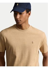 Polo Ralph Lauren T-Shirt 710740727072 Beżowy Slim Fit. Typ kołnierza: polo. Kolor: beżowy. Materiał: bawełna #3