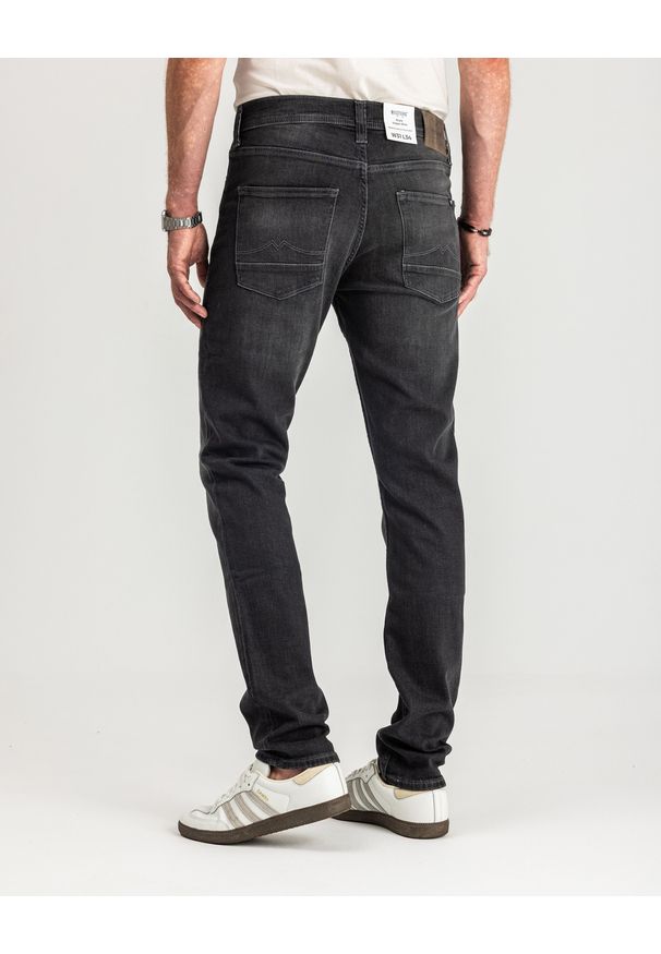 Mustang - MUSTANG VEGAS SLIM MĘSKIE SPODNIE JEANSOWE JEANSY DŻINSY DENIM BLACK 1015044 4000 883. Okazja: na co dzień. Długość: długie. Styl: elegancki, casual, klasyczny