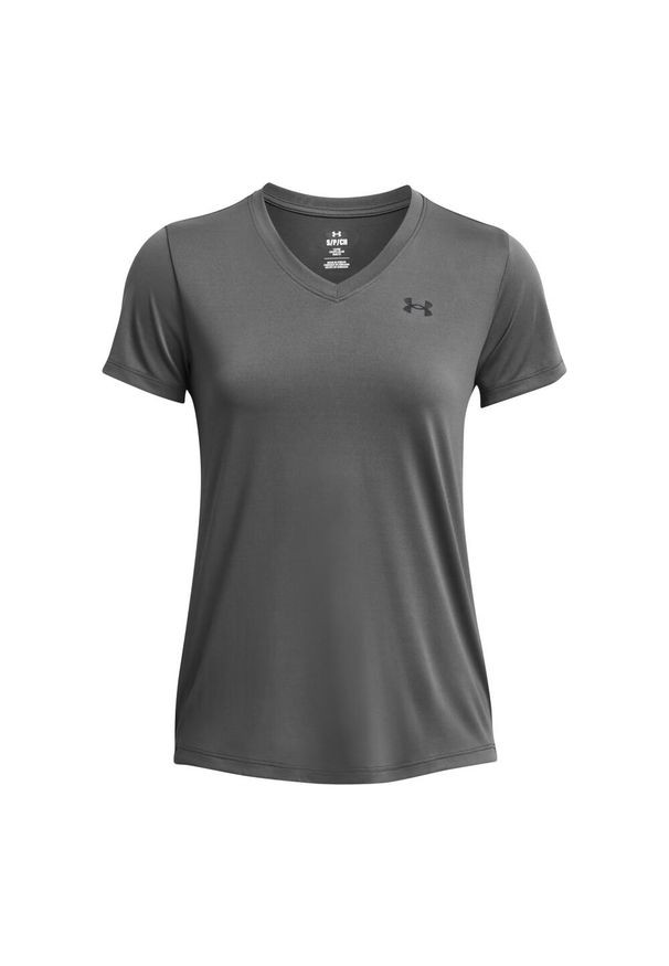 Damski jersey v-neck Under Armour Solid. Kolor: szary. Materiał: jersey