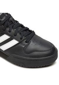 Adidas - adidas Sneakersy Team Court 2 Str J ID6630 Czarny. Kolor: czarny. Materiał: skóra