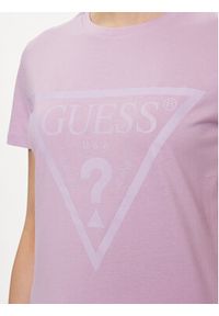 Guess T-Shirt Adele V2YI07 K8HM0 Fioletowy Regular Fit. Kolor: fioletowy. Materiał: bawełna #3
