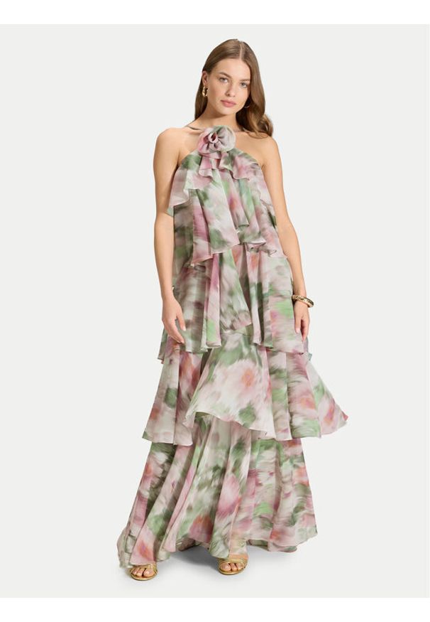 Swing Sukienka wieczorowa 5AK11600 Kolorowy Regular Fit. Materiał: syntetyk. Wzór: kolorowy. Styl: wizytowy