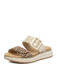 Remonte Klapki CEO-D1J61-91 Złoty. Kolor: złoty. Materiał: materiał #3