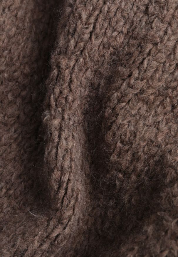 Born2be - Jasnobrązowy Nietoperzowy Kardigan Bez Zapięć z Domieszką Wełny i Wiskozy Rallisa. Okazja: na co dzień. Kolor: brązowy. Materiał: wiskoza, wełna. Wzór: gładki. Styl: casual