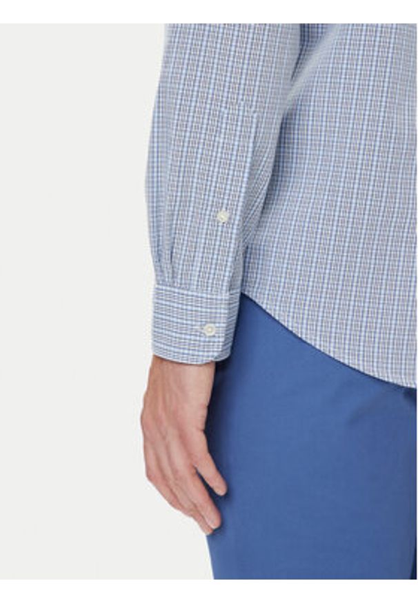 TOMMY HILFIGER - Tommy Hilfiger Koszula MW0MW39459 Niebieski Regular Fit. Kolor: niebieski. Materiał: bawełna