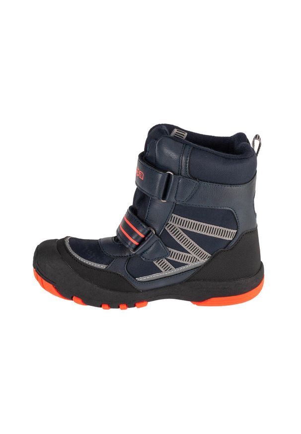 Buty zimowe chłopięce, Kappa Blackpool Tex K. Kolor: niebieski. Sezon: zima. Styl: sportowy. Sport: turystyka piesza