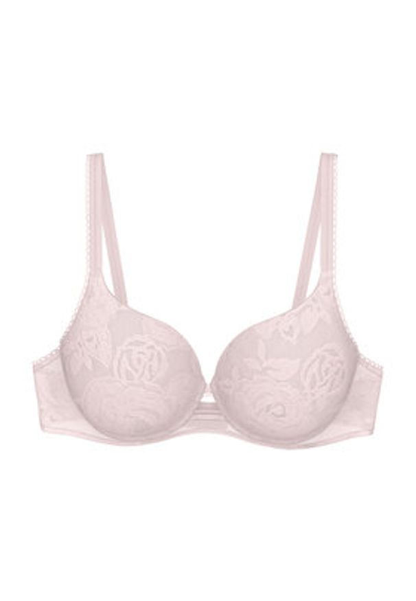 Triumph Biustonosz z fiszbiną Wild Rose Sensation 10205990 Różowy. Kolor: różowy. Materiał: syntetyk