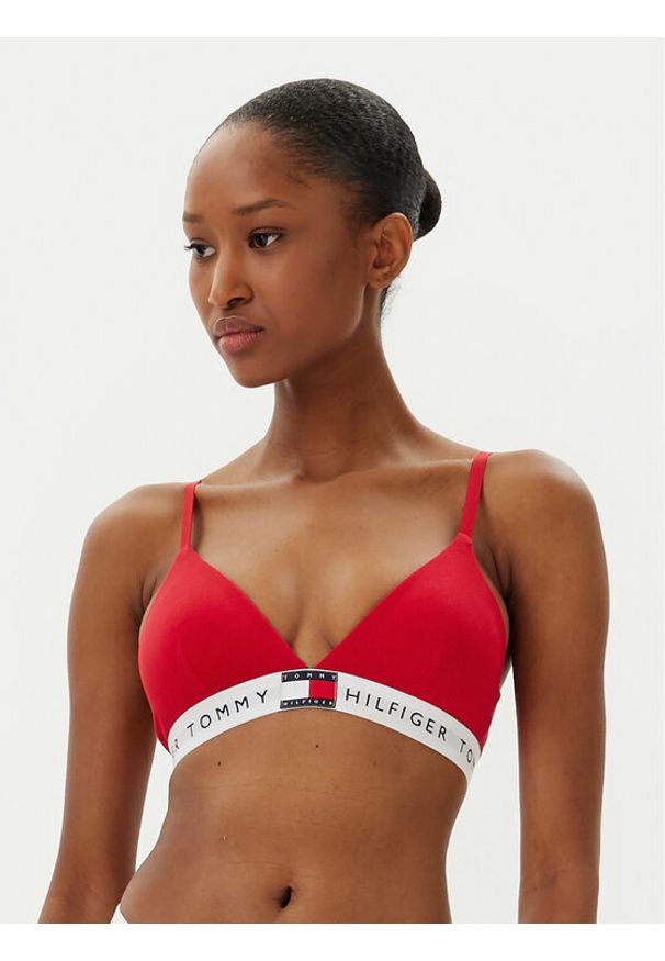 TOMMY HILFIGER - Tommy Hilfiger Biustonosz braletka UW0UW06040 Czerwony. Kolor: czerwony. Materiał: bawełna