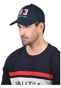 Czapka z daszkiem Nautica Mediterranean Strapback Cap. Kolor: niebieski. Wzór: haft. Styl: street