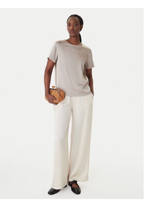Weekend Max Mara Bluzka Zona 2615941011 Beżowy Relaxed Fit. Kolor: beżowy. Materiał: syntetyk
