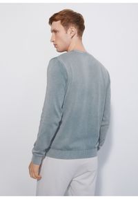 Ochnik - Szary sweter męski z logo. Kolor: szary. Materiał: bawełna #4