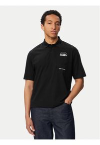 Karl Lagerfeld - KARL LAGERFELD Polo 745127 561225 Czarny Regular Fit. Typ kołnierza: polo. Kolor: czarny. Materiał: bawełna #1