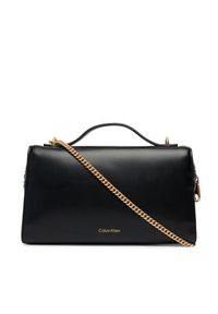 Calvin Klein Torebka Ck Beauty Case On Chain LV04F1134G Czarny. Kolor: czarny. Materiał: skórzane #5