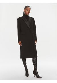 Calvin Klein Płaszcz wełniany K20K205970 Czarny Regular Fit. Kolor: czarny. Materiał: wełna, syntetyk #1