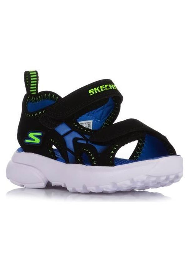 skechers - Buty do chodzenia niemowlęce Skechers Razor Splash Aqua. Kolor: wielokolorowy. Materiał: materiał, syntetyk. Sport: turystyka piesza