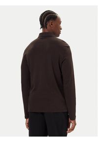 Calvin Klein Polo LV040EM909 Brązowy Regular Fit. Typ kołnierza: polo. Kolor: brązowy. Materiał: bawełna #5
