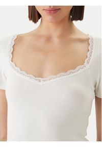 Morgan Bluzka 261-DAMOUR Biały Slim Fit. Kolor: biały. Materiał: wiskoza #5