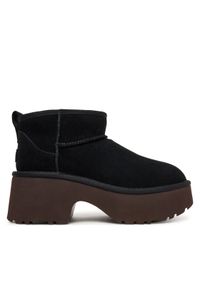 Ugg Śniegowce W Classic Ultra Mini 1158311 Czarny. Kolor: czarny. Materiał: skóra