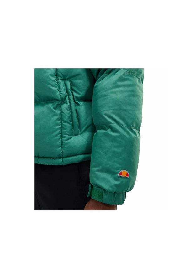 Kurtka ocieplana męska Ellesse Argent Padded. Kolor: zielony. Materiał: puch. Sport: turystyka piesza