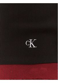 Calvin Klein Jeans Golf J20J222722 Czarny Slim Fit. Typ kołnierza: golf. Kolor: czarny. Materiał: syntetyk