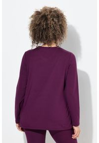 ULLA POPKEN - Damskie Bluzka narciarska funkcyjna szybkoschnąca komin długi rękaw. Typ kołnierza: komin. Kolekcja: plus size. Kolor: czerwony. Materiał: poliester, materiał, elastan. Długość rękawa: długi rękaw. Długość: długie #2