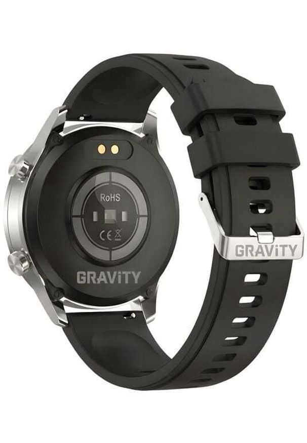 Smartwatch Gravity Srebrny 2 Paski GT10-8. Rodzaj zegarka: smartwatch. Kolor: srebrny