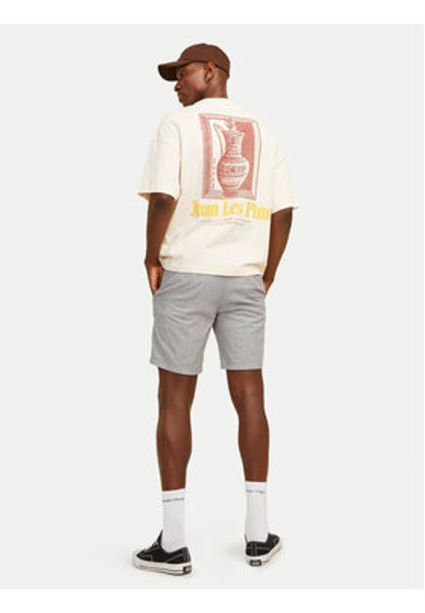 Jack & Jones - Jack&Jones Szorty materiałowe Jpstdave 12229629 Szary Regular Fit. Kolor: szary. Materiał: bawełna