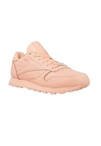 Buty do chodzenia damskie Reebok Classic Leather L. Zapięcie: sznurówki. Kolor: różowy. Materiał: materiał, skóra. Szerokość cholewki: normalna. Model: Reebok Classic. Sport: turystyka piesza