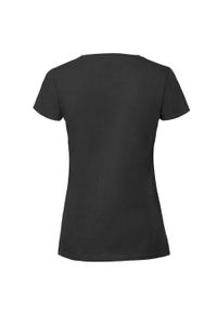 FRUIT OF THE LOOM - Koszulka Damska Iconic 195 Premium Ringspun Cotton T-shirt. Kolor: czarny. Sport: turystyka piesza