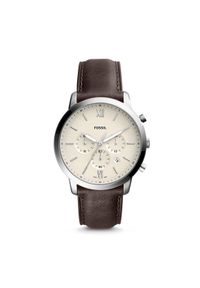 Fossil Zegarek Neutra Chrono FS5380 Brązowy. Kolor: brązowy. Materiał: skóra #1