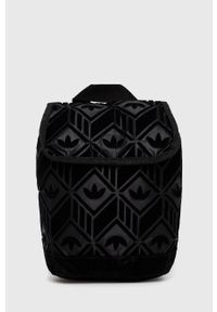 adidas Originals Plecak damski kolor czarny mały z aplikacją. Kolor: czarny. Wzór: aplikacja #1